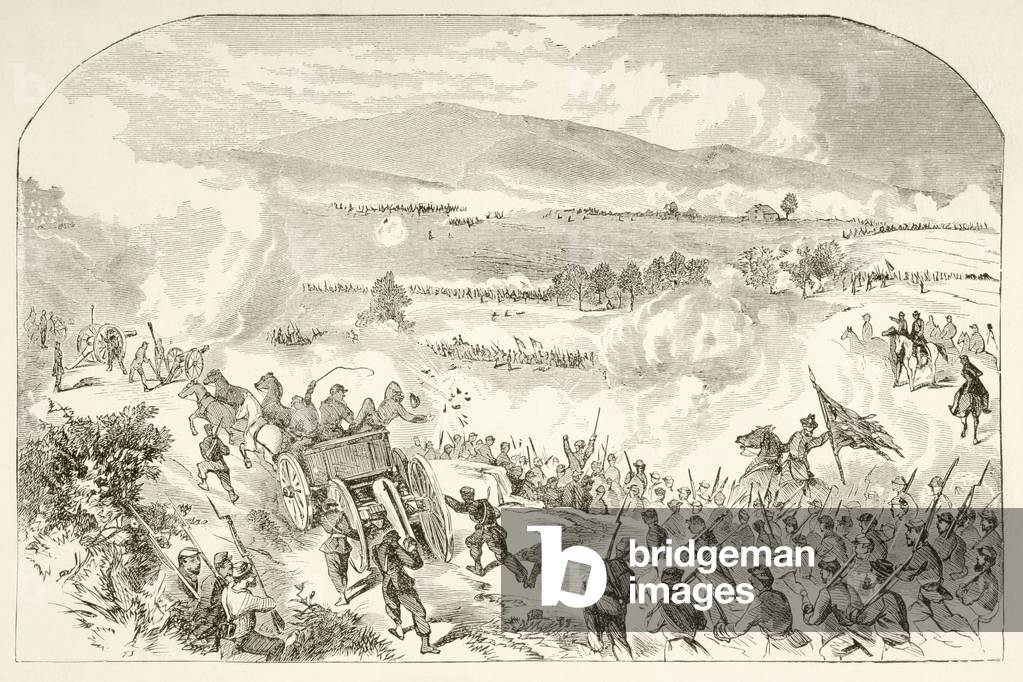 The Battle of Malvern Hill (litho)