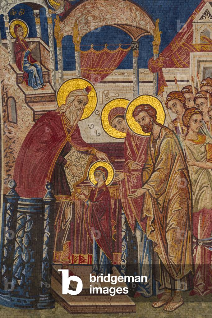 Mosaic in Manastir Ostrog, Montenegro (photo)