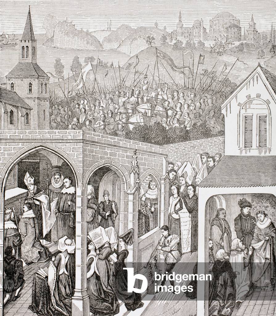 Philip II Augustus, King of France, from 'Military and Religious Life in the Middle Ages' by Paul Lacroix, published London c.1880 (litho)