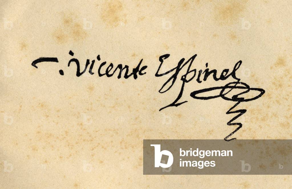 Signature of Vicente Espinel