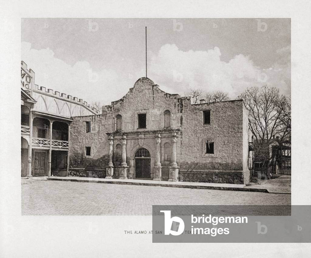 The Alamo, San Antonio, Texas, USA in the 1890â's