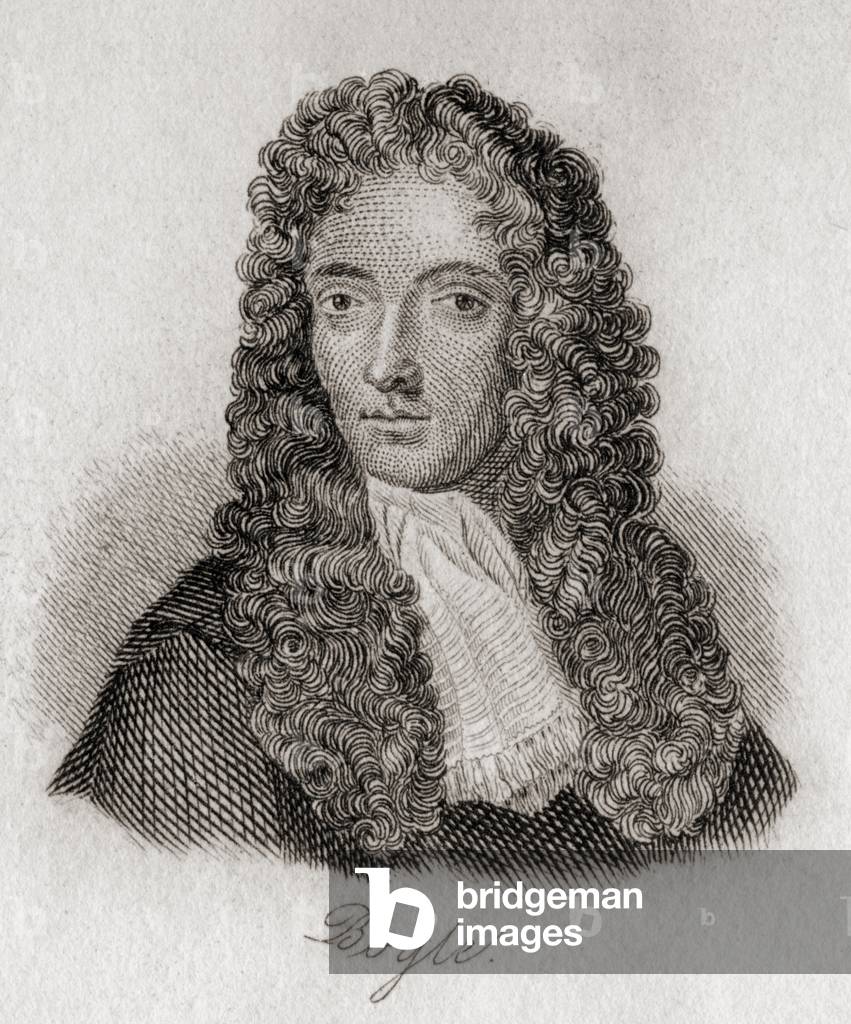 Robert Boyle, 1627-1691. Anglo-Irish chemist and natural philosopher. Engraved by J.W.Cook.
