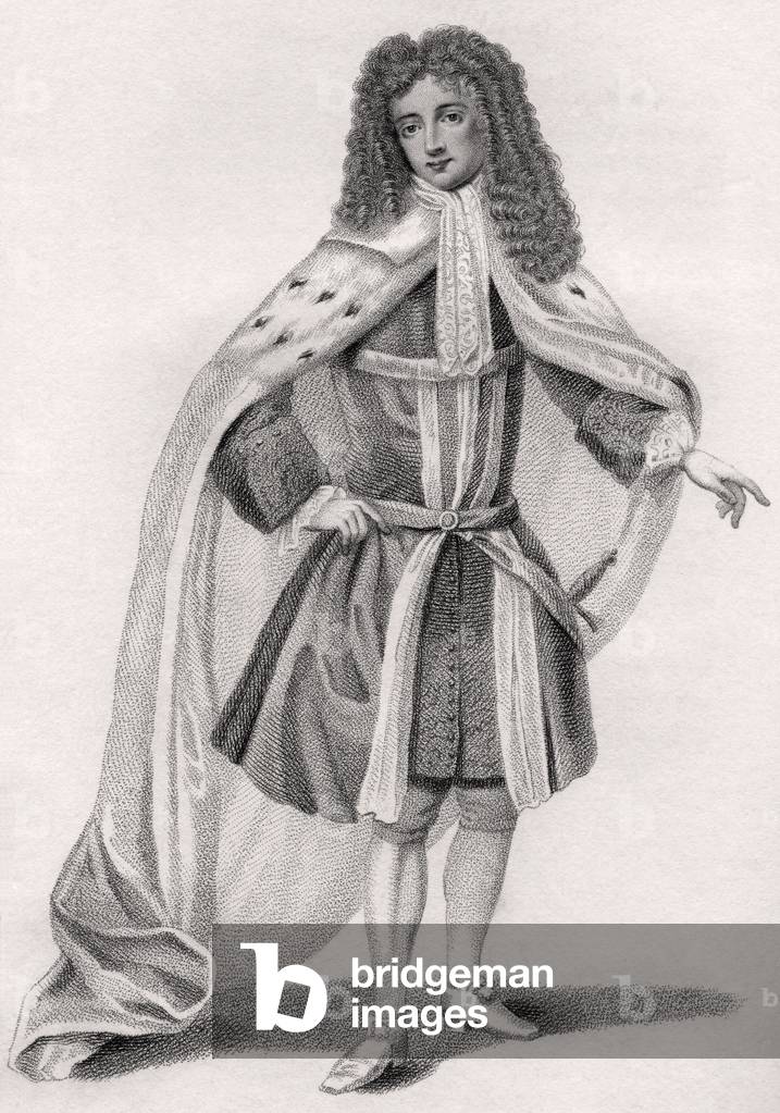 John Jeffreys, illustration from 'A catalogue of Royal and Noble Authors, Volume IV', published in 1806 (litho)
