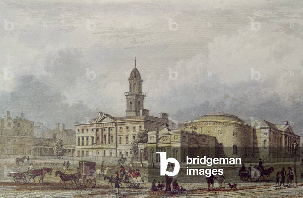The Rotunda Hospital, Dublin (colour lithograph)