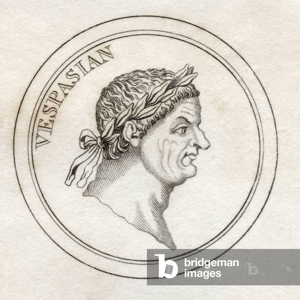 Vespasian, from 'Crabb's Historical Dictionary', published 1825 (litho)
