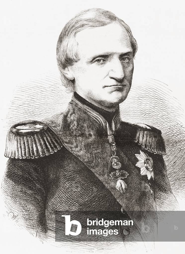 John of Saxony, King of Saxony and a member of the House of Wettin, from L'Univers Illustre pub. 1867