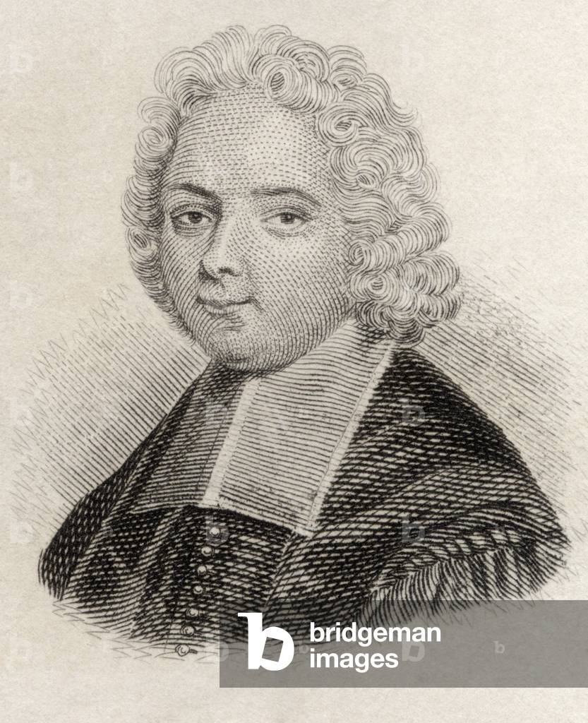 Louis Ellies du Pin or Dupin, from 'Crabb's Historical Dictionary', published 1825 (litho)