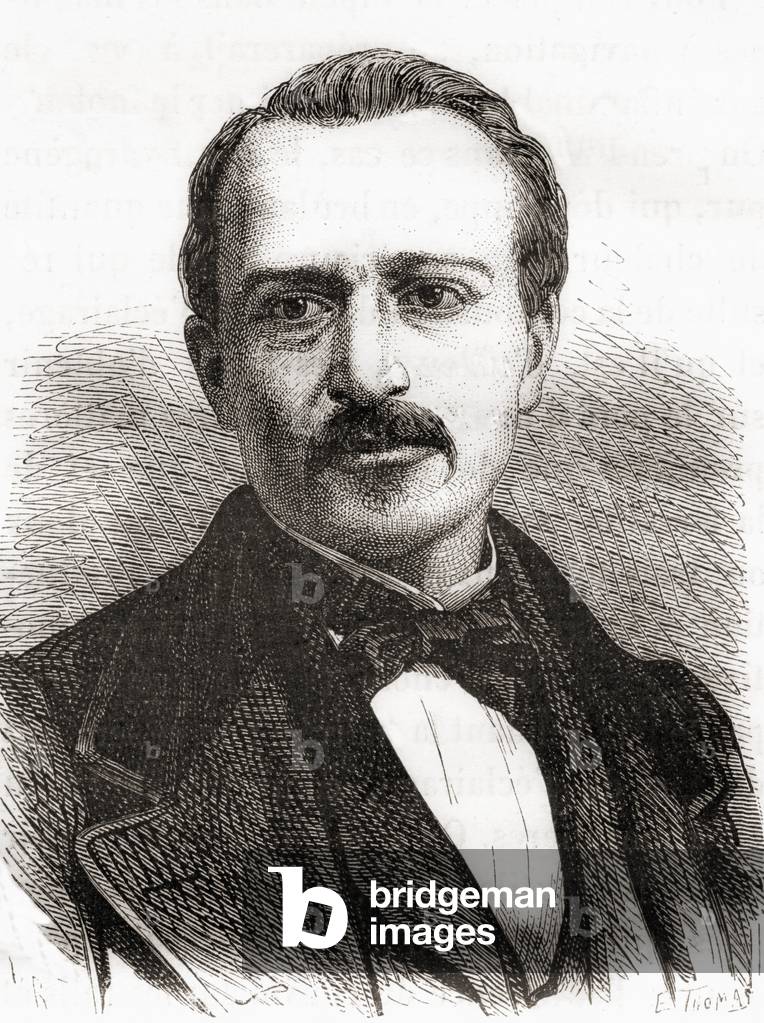 Jean Joseph Étienne Lenoir, from Les Merveilles de la Science, published c.1870 (engraving)