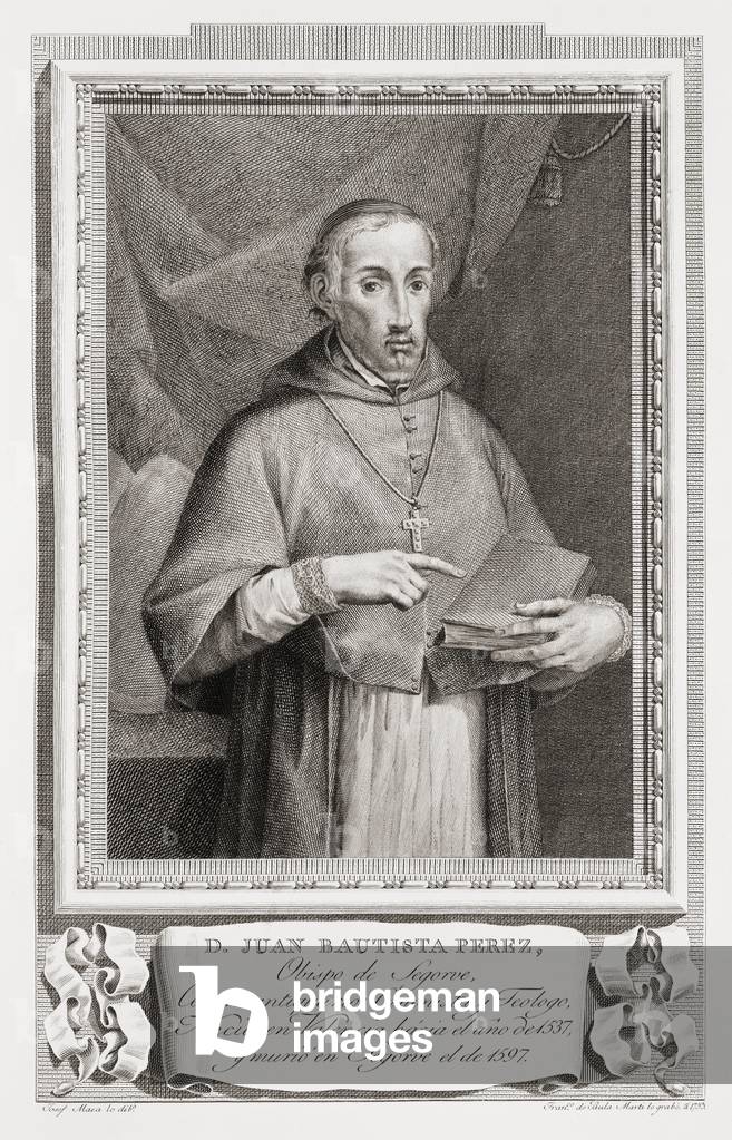 Juan Bautista Perez Rubert, after an etching in Retratos de Los Españoles Ilustres, Madrid, Spain, pub. 1791