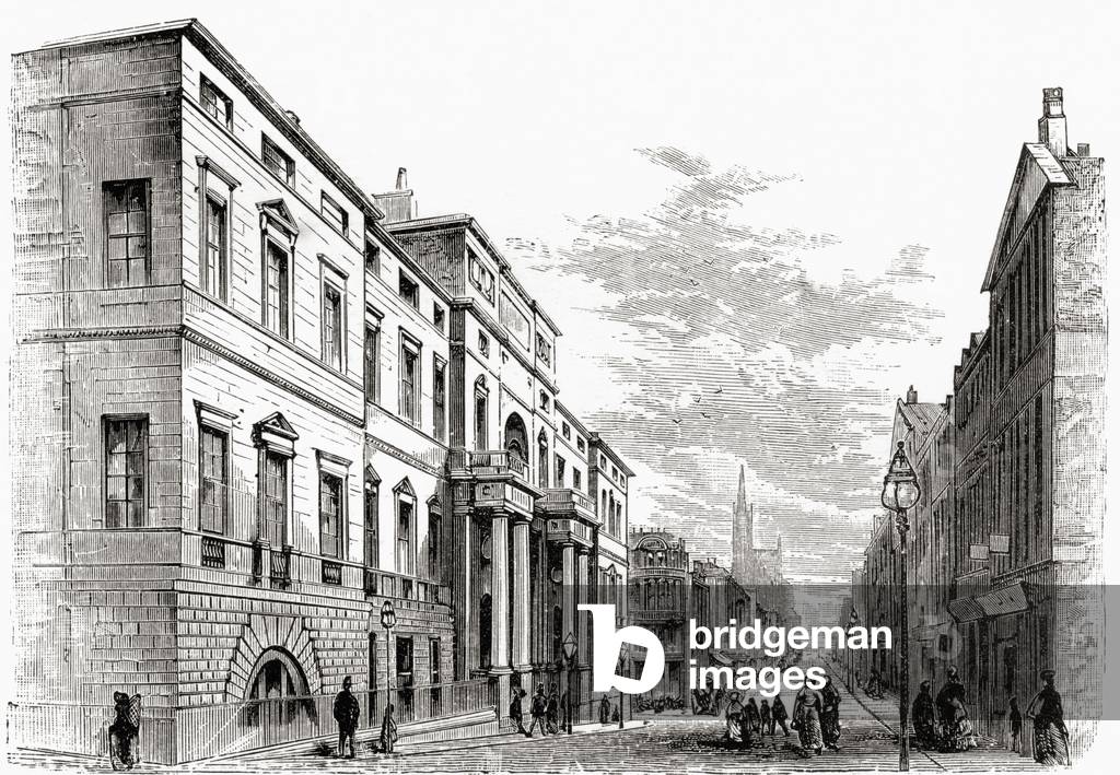 Edinburgh University, Scotland, from 'Scottish Pictures Drawn with Pen and Pencil', by Samuel G. Green, published in 1886 (litho)