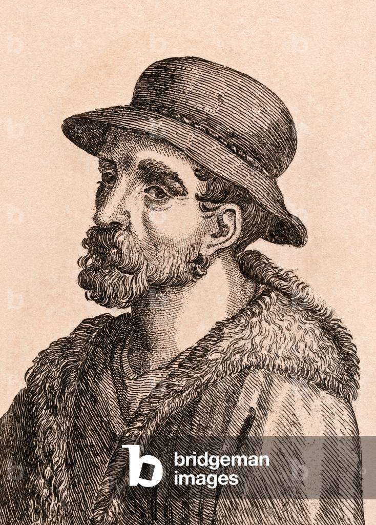 Giovanni da Udine, illustration from '75 Portraits Of Celebrated Painters From Authentic Originals', published in London, 1817 (engraving)