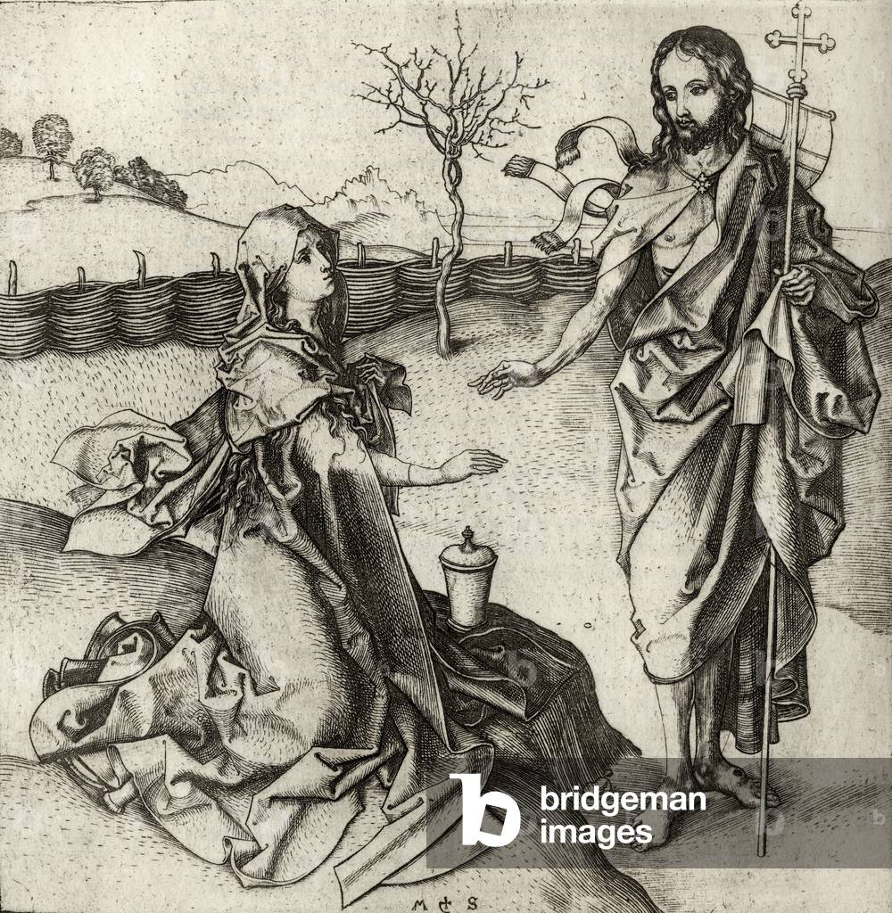 Our Saviour appearing to Mary Magdalene in the Garden, from 'A Catalogue of a Collection of Engravings, Etchings and Woodcuts', by Richard Fisher, published 1879 (litho)