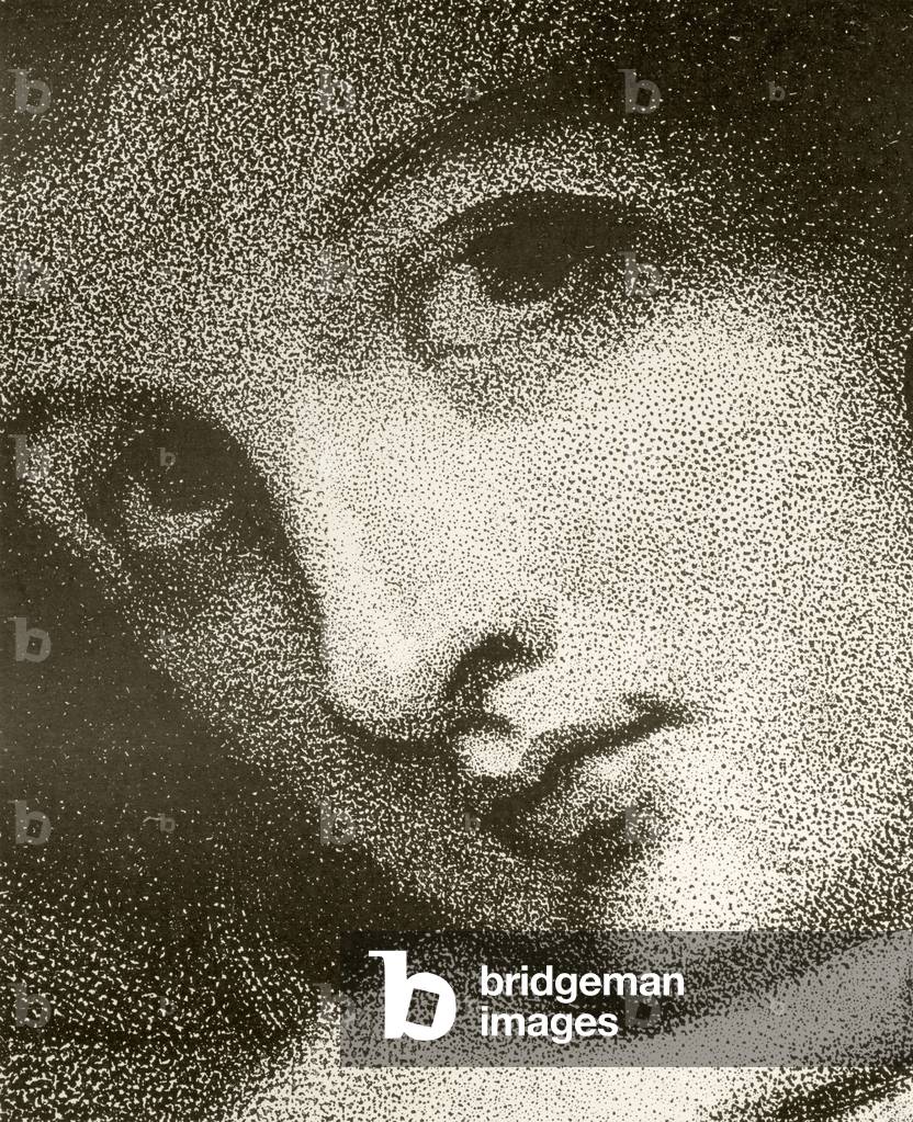 Detail of Emma, Lady Hamilton, engraved by John Jones, from 'The Print-Collector's Handbook' by Alfred Whitman, published by George Bell & Sons, 1901 (litho) (see 342808)