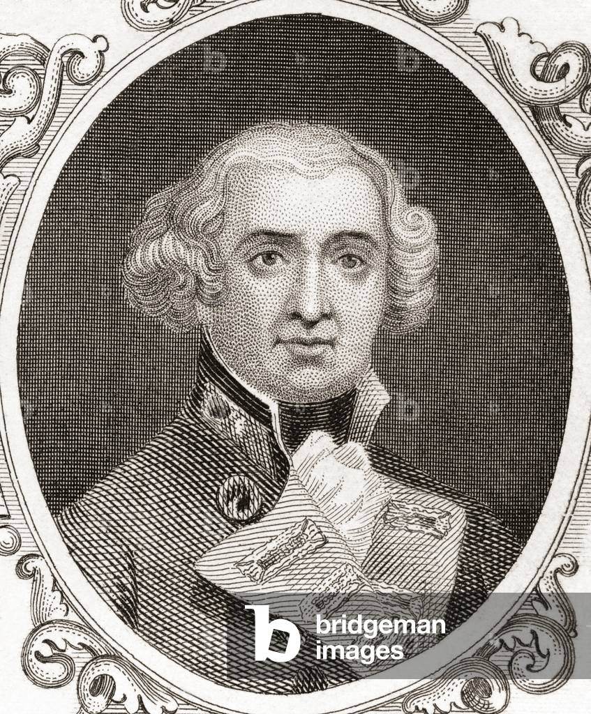 Admiral of the Fleet Richard Howe, 1st Earl Howe (engraving)