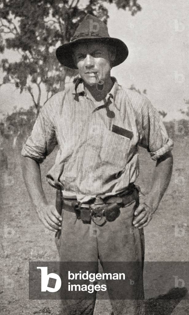 Michael Terry, 1899-1981.  Australian explorer, surveyor, prospector and writer.  From Heroes of Modern Adventure, published 1927