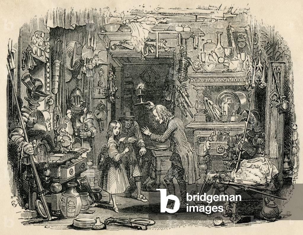 The Child's Return, from 'The Old Curiosity Shop' by Charles Dickens (engraving)