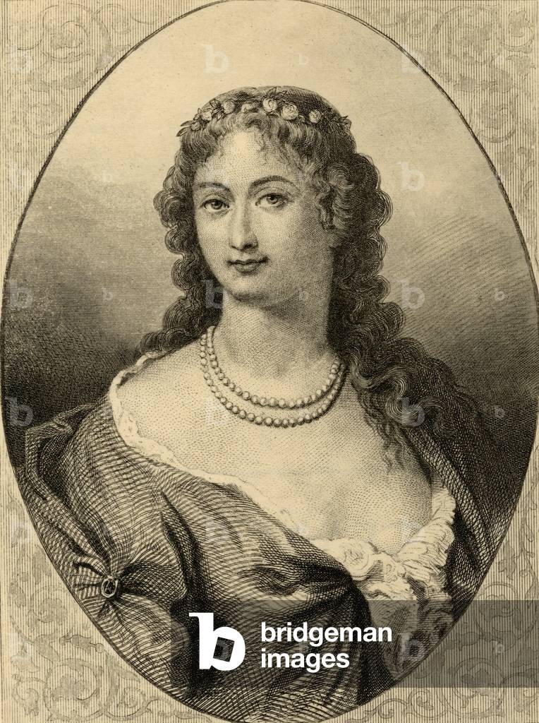Claudine Alexandrine Guerin (1682-1749) Madame de Tencin (litho)