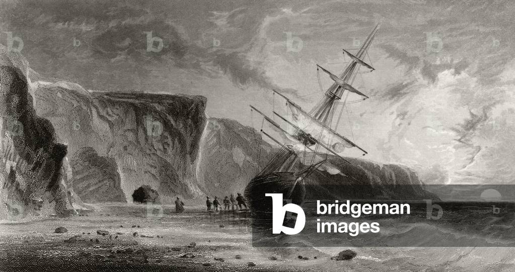 Midnight in September, engraved by G. Ulman, from 'Arctic Explorations in the Years 1853, 54, 55', Volume I, by Doctor Elisha Kent Kane (1820-57) published Philadelphia, 1856 (litho)