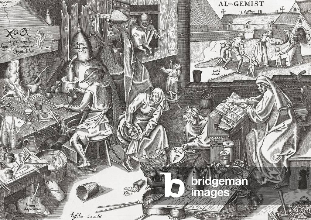 A family of alchemists at work,