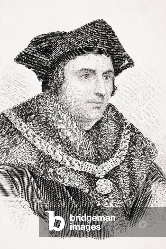 Sir Thomas More, illustration from 'Old England's Worthies' by Lord Brougham, published c.1880 (engraving)