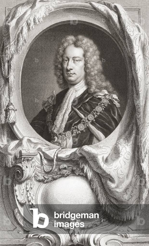 Charles Spencer, 3rd Earl of Sunderland (1675-1722) Statesman also known as Lord Spencer (engraving)
