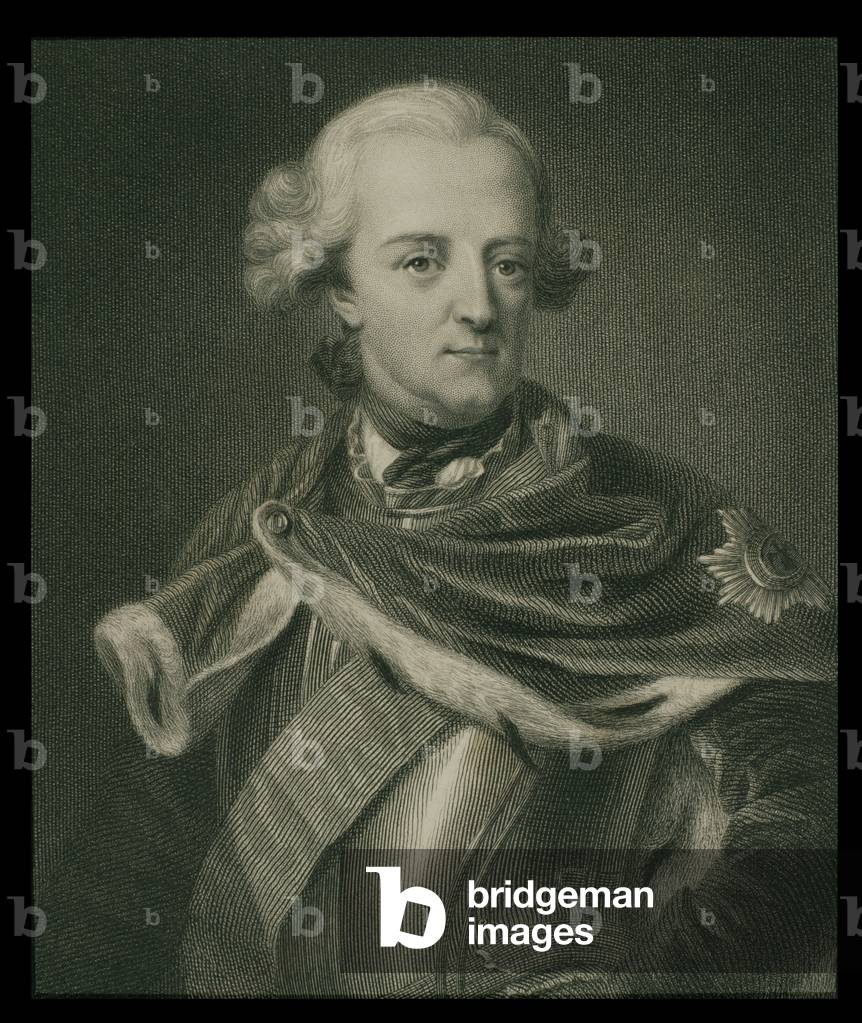 Frederick II (1712-86) King of Prussia, from 'The Gallery of Portraits', published 1833 (engraving)