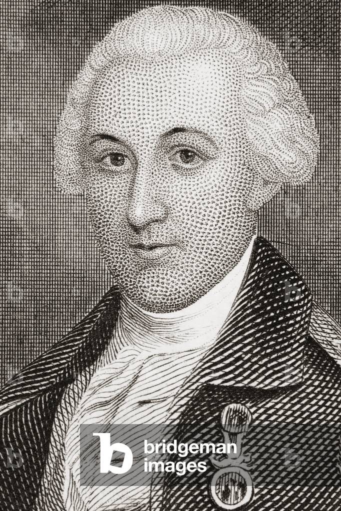 John Eager Howard, 1752-1827. American soldier and politician, from the book Gallery of Historical Portraits pub. c.1880