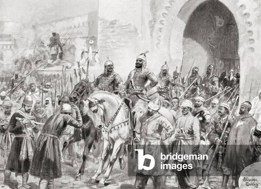 Entry of the Turks under Suleiman I into Baghdad, 1534, from Hutchinson's History of the Nations, pub.1915