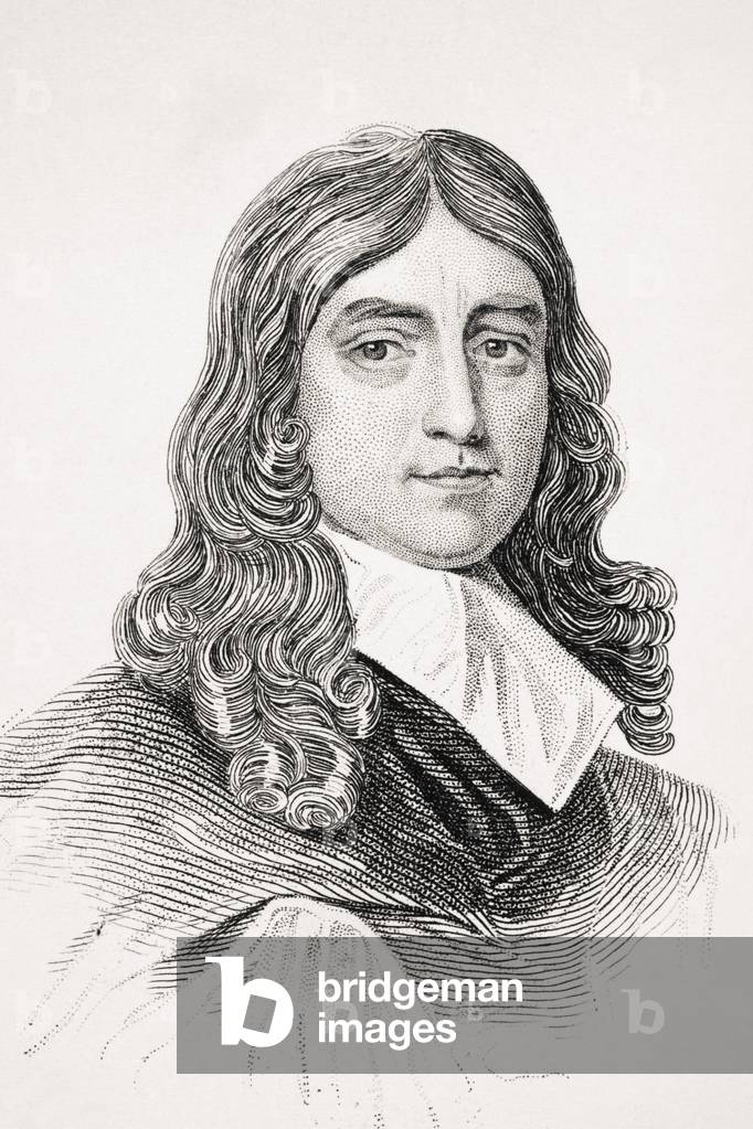John Milton, from 'Old England's Worthies' by Lord Brougham and others, published London, c.1880s (litho)
