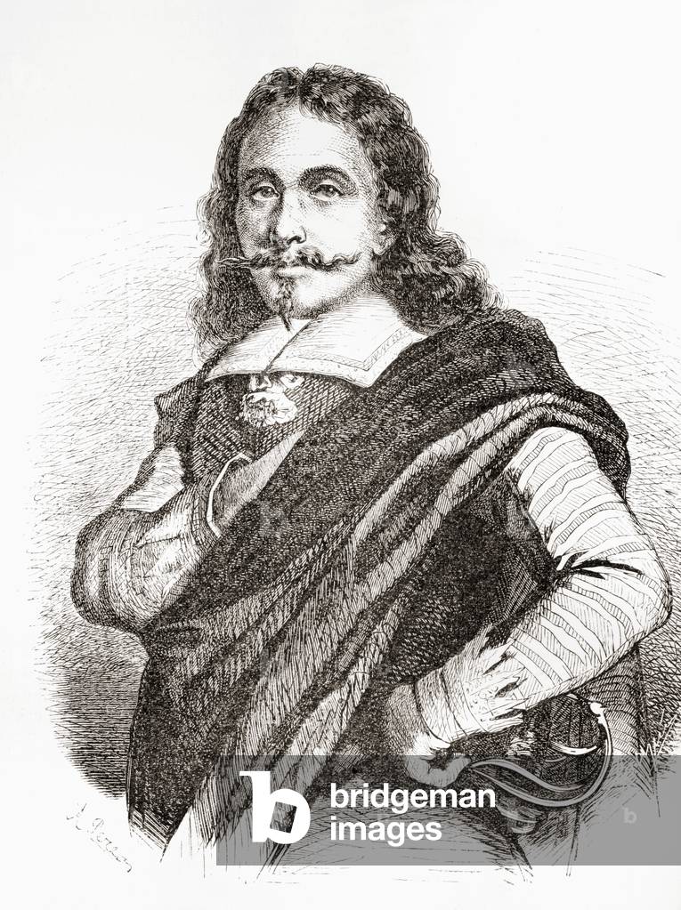 Jusepe de Ribera, or Josep de Ribera, Spanish artist, from El Museo Universal, pub. Madrid 1862