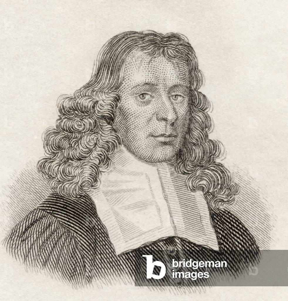 James Gregory (1638-75), Scottish mathematician and astronomer, from Crabb's Historical Dictionary, pub. 1825 (print)