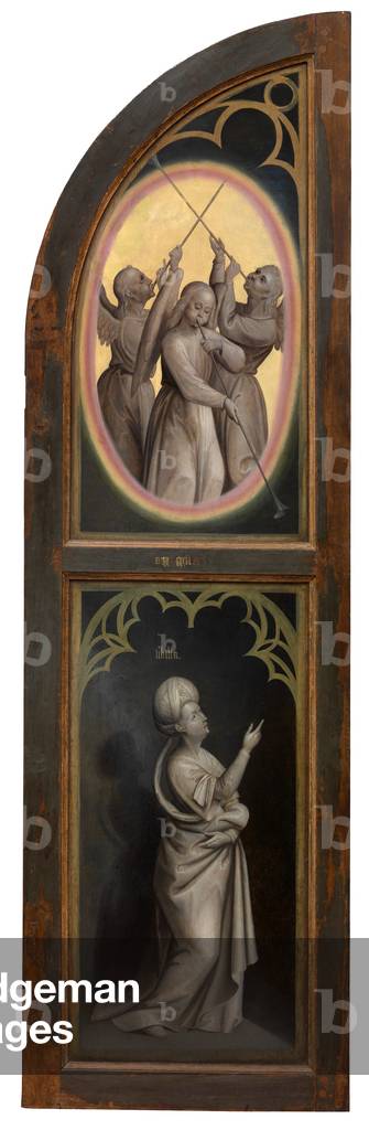 Exterior panel of Madonna with Petrus Wijts (oil on panel)