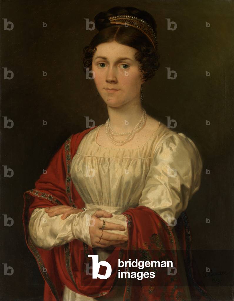 Portrait of Maria Jozefa Pavot (oil on canvas) 