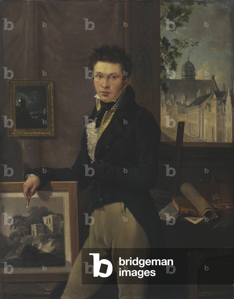 Self Portrait (oil on panel)