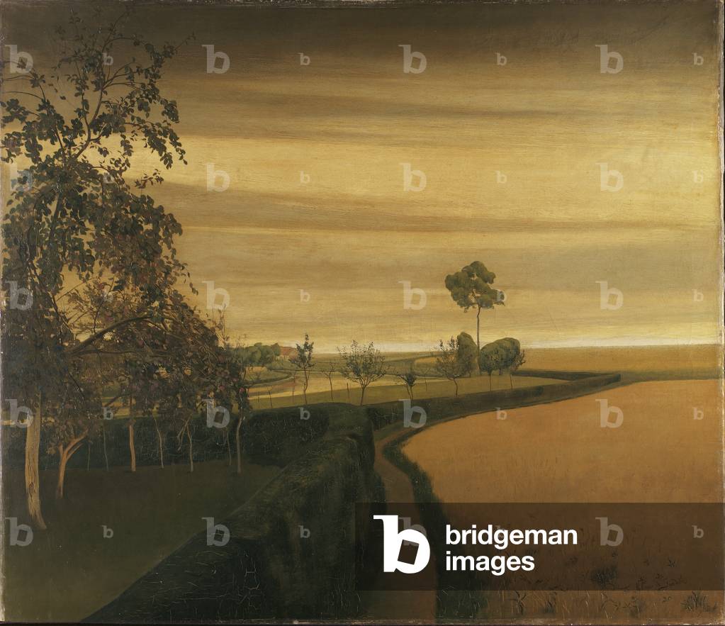 End of a Gloomy Day in Sint-Martens-Latem, 1907 (oil on canvas) 