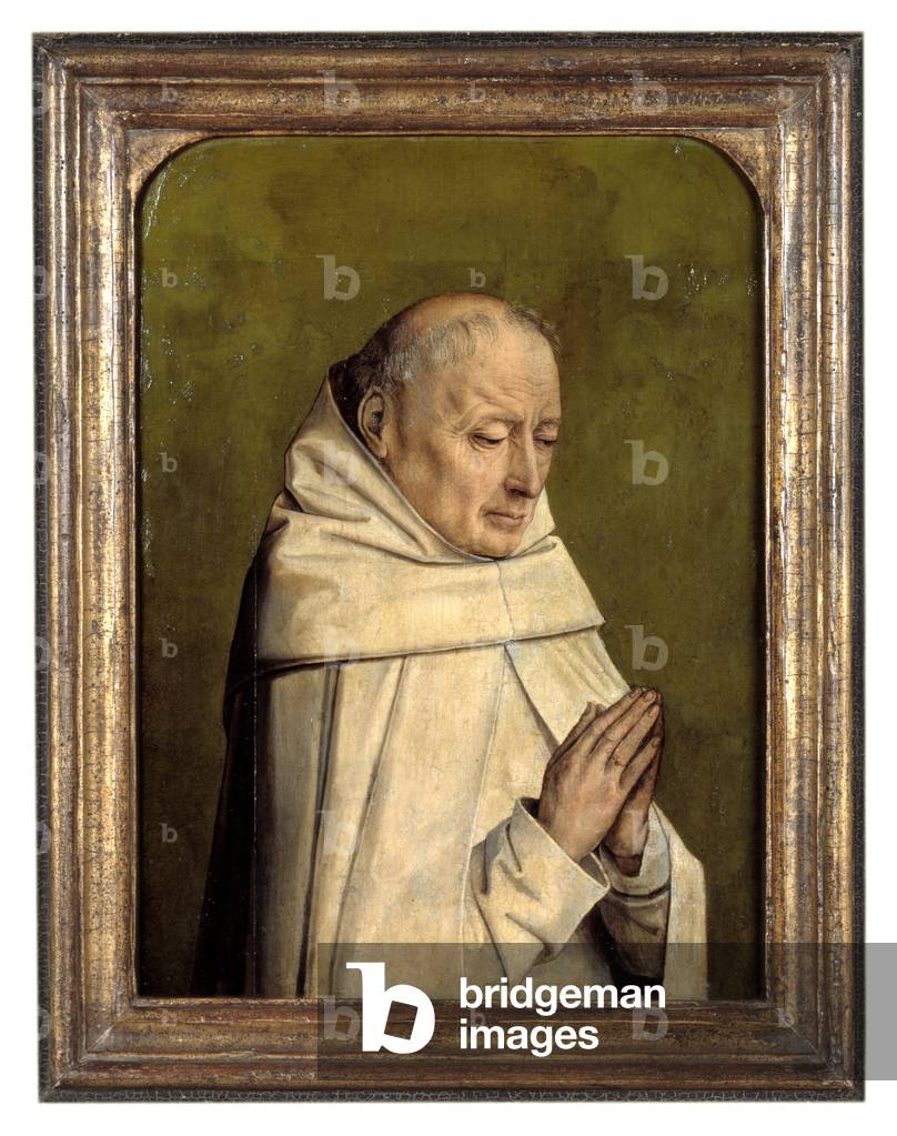 Portrait of a Monk (oil on panel)