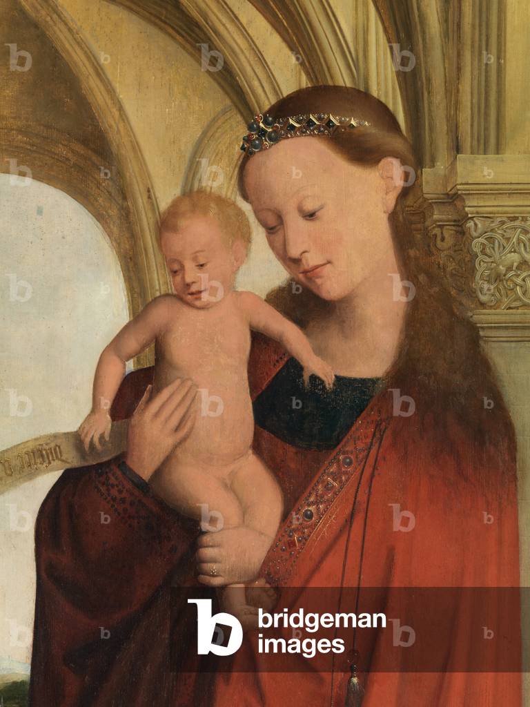 Detail of Madonna with Petrus Wijts (oil on panel)