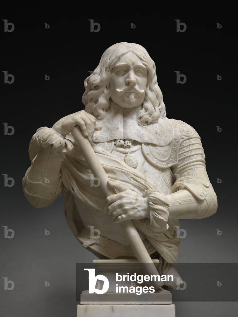 Luis de Benavides Carillo, Marquis of Caracena, Governor of the Habsburg Netherlands, 1664 (marble)