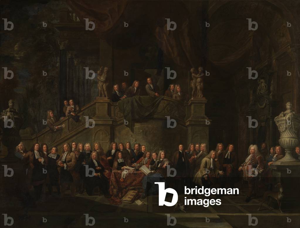 The reception of Jan Karel de Gordes at the guildhall, 1711 (oil on canvas)
