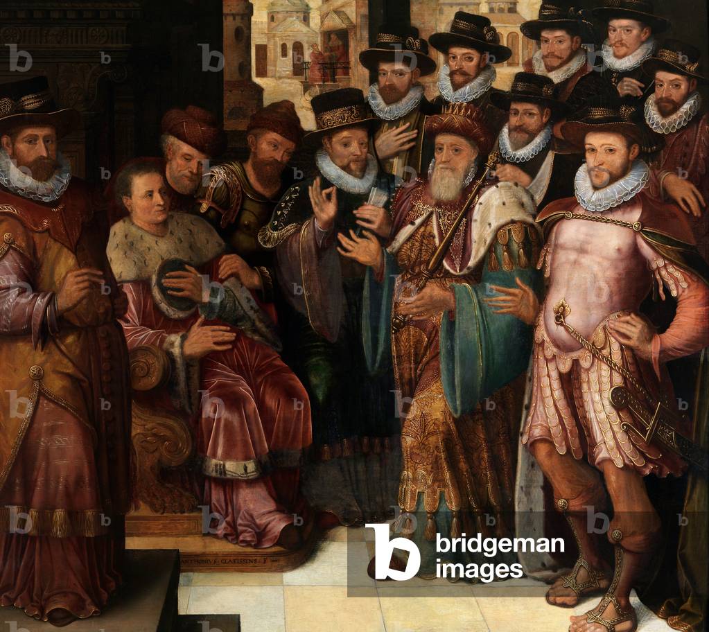 The Judgement of Cambyses (oil on panel) 