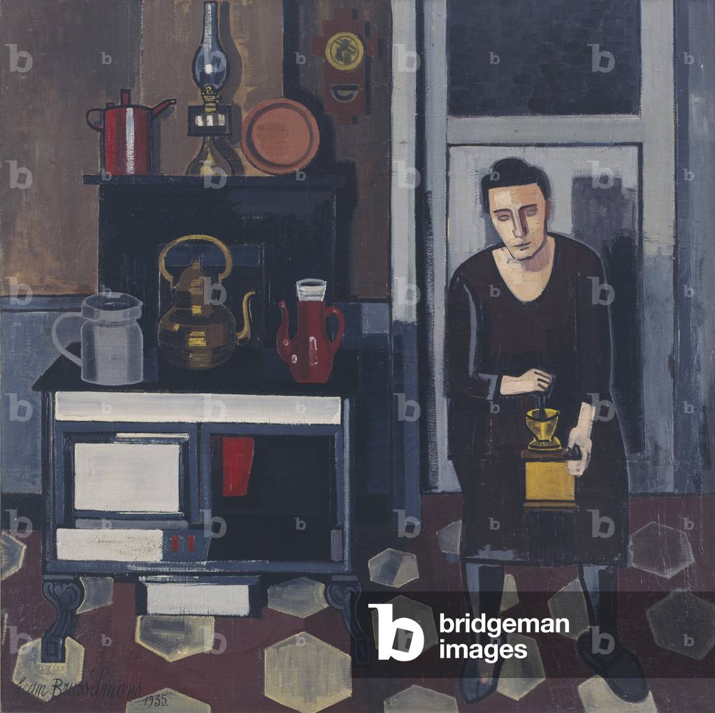 Woman in a Kitchen, 1935 (oil on canvas)