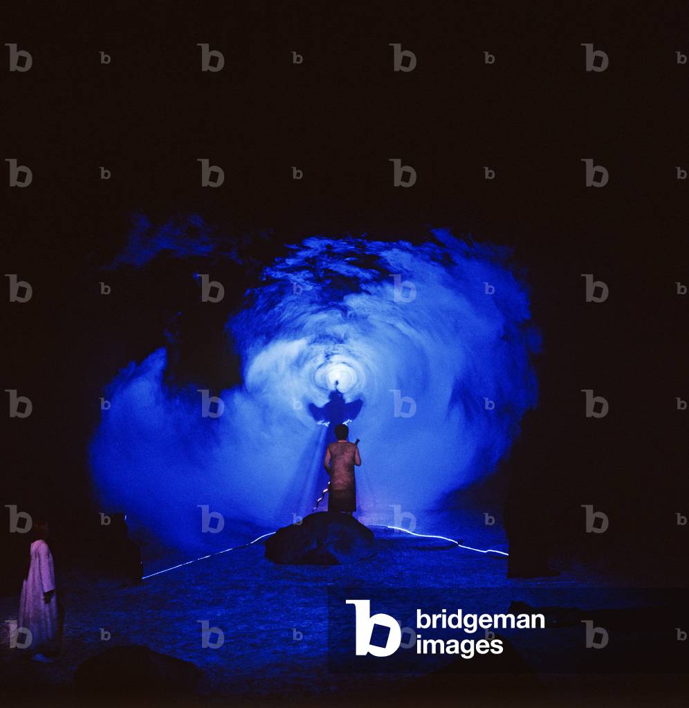 Richard Wagner 's opera Lohengrin - production by German director Werner Herzog at Bayreuth with the Orchester der Bayreuther Festspiele. Wagner, German composer & author, 22 May 1813 - 13 February 1883.