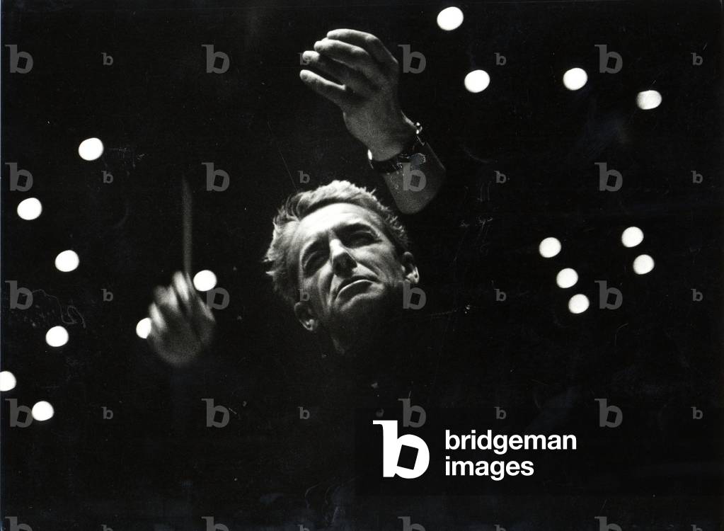 Herbert von Karajan conducting