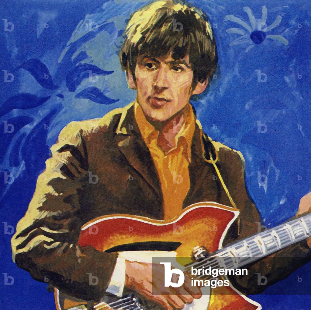 George Harrison of The Beatles (lithograph)