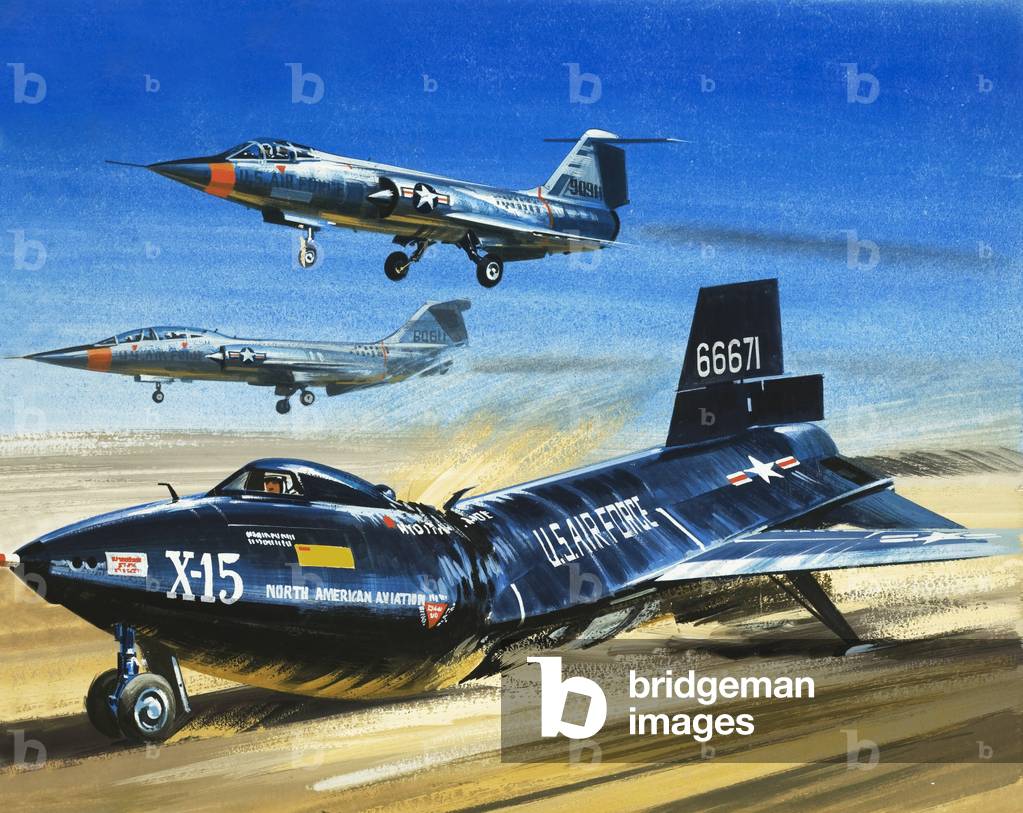 Atterraggio di emergenza dell'X-15 durante un volo di prova