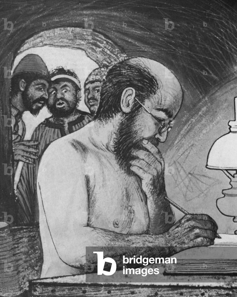 Flinders Petrie knew that there must have been a purpose for the construction of the pyramids (litho)