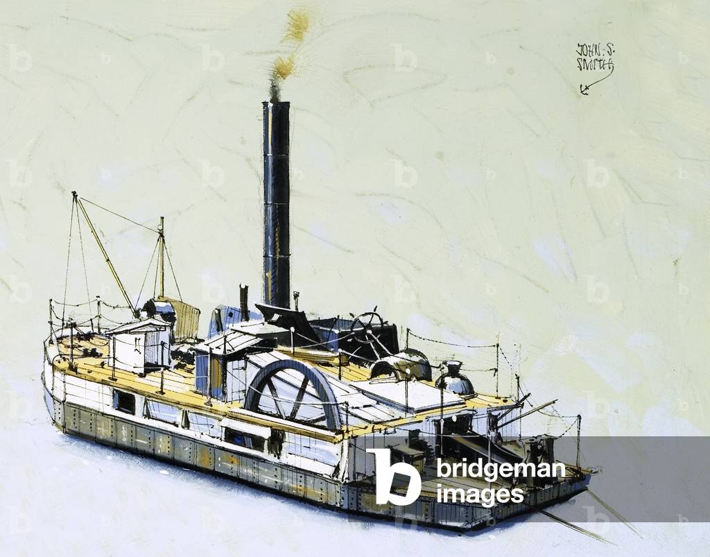 The Bertha, an 1844 dredger