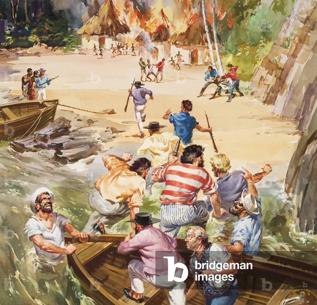 Slave Trade (gouache su carta)