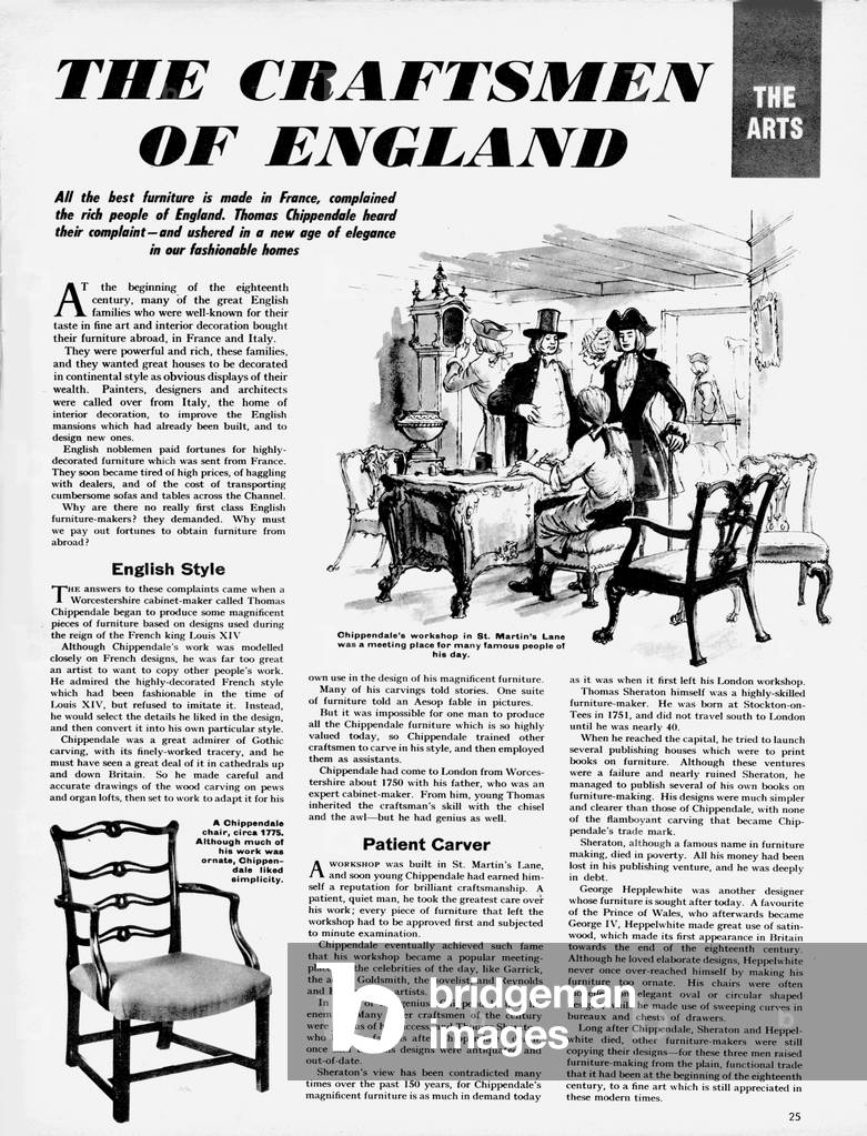 The Arts: The Craftsmen of England (litho)