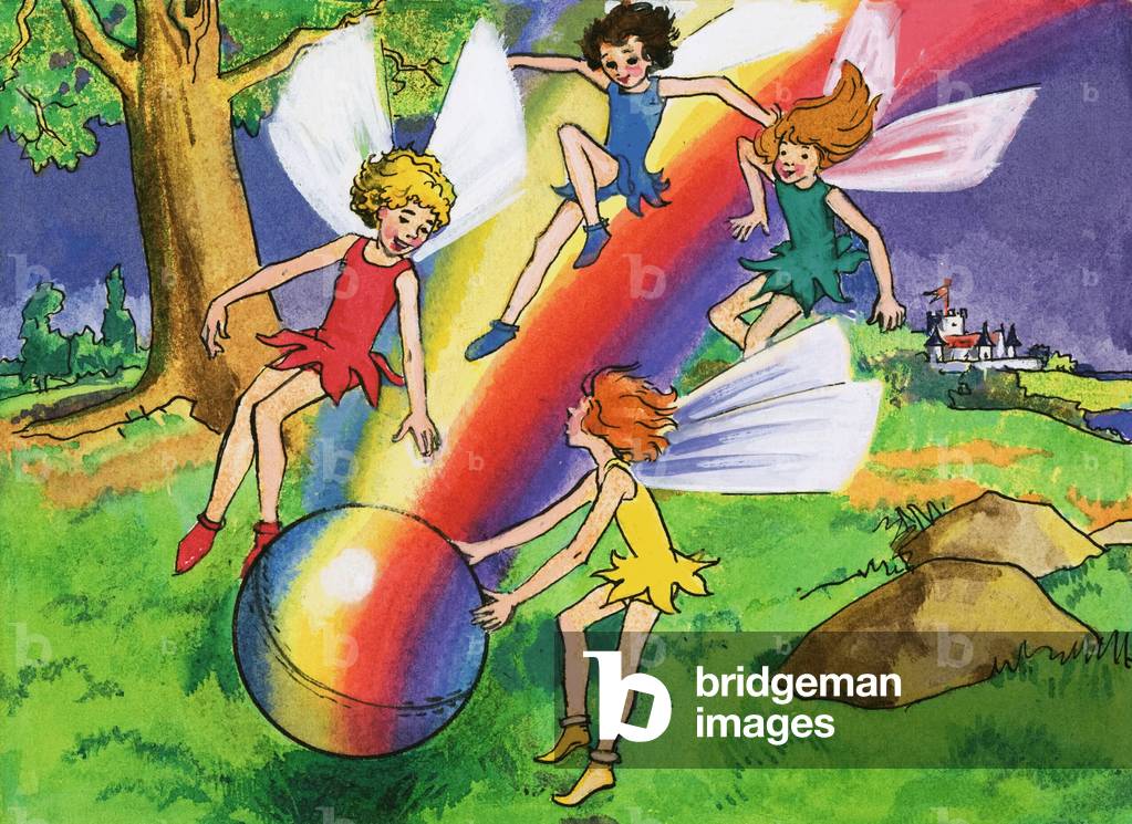 Rainbow ball and fairies